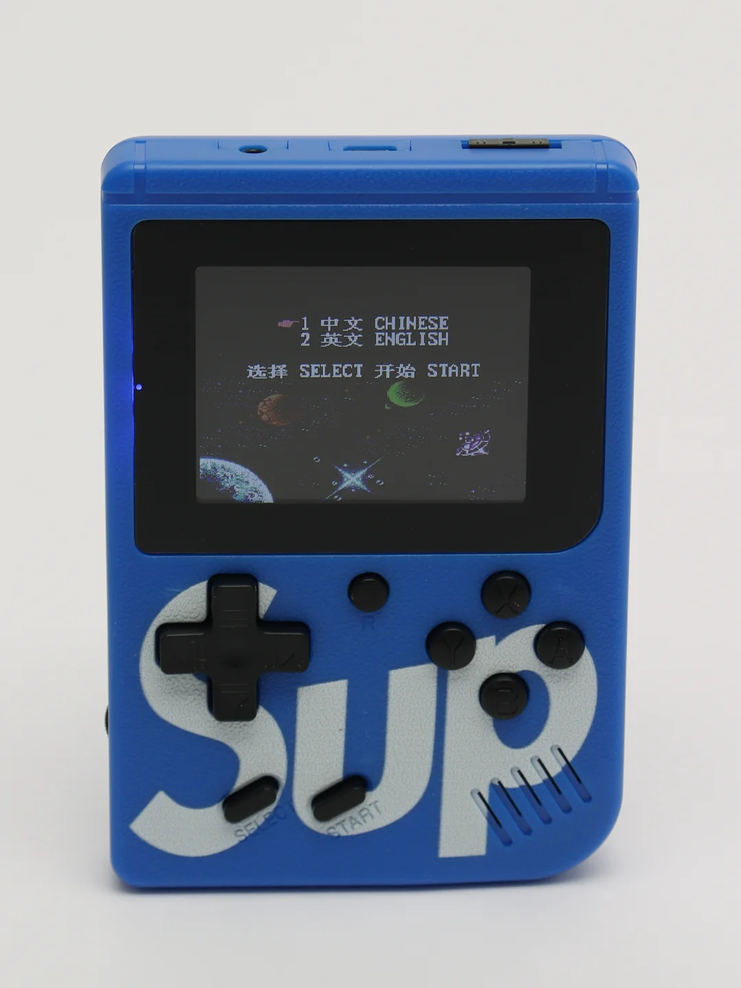 Синий игровая приставка Sup Game Box, 400 в 1, портативная карманная консоль