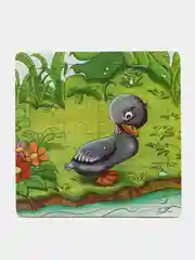 Зелёный хаки пазлы деревянные детские