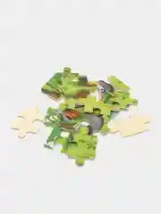 Зелёный хаки пазлы деревянные детские
