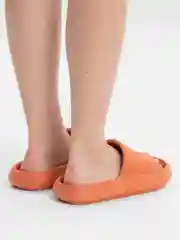 Оранжевый сланцы женские, на высокой подошве