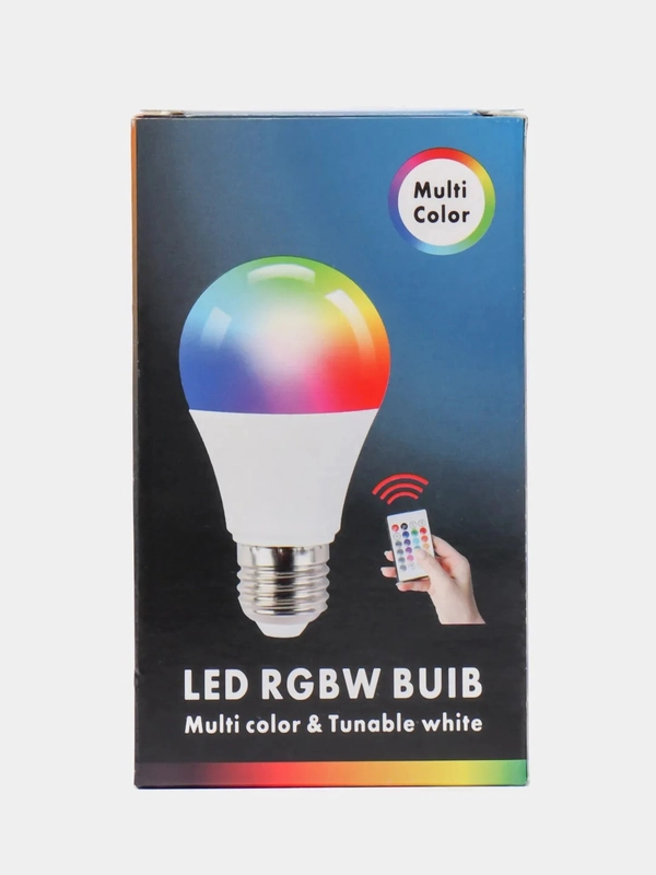 Умная лампочка светодиодная LED RGBW bulb/ умная лампа с пультом
