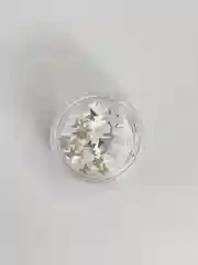 Серебряный блестки для дизайна ногтей, фигурные