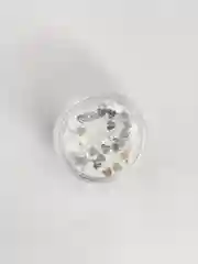Серебряный блестки для дизайна ногтей, фигурные