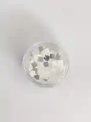 Серебряный блестки для дизайна ногтей, фигурные