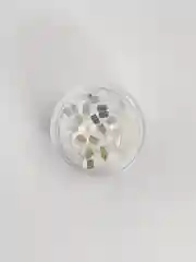 Серебряный блестки для дизайна ногтей, фигурные