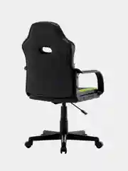 Компьютерное игровое офисное кресло (стул) Brabix Stripe Gm-202, экокожа, черное/зеленое