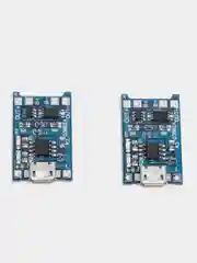 2шт. Модуль для зарядки литиевых аккумуляторов, 5V 1A, с контроллером, Micro USB