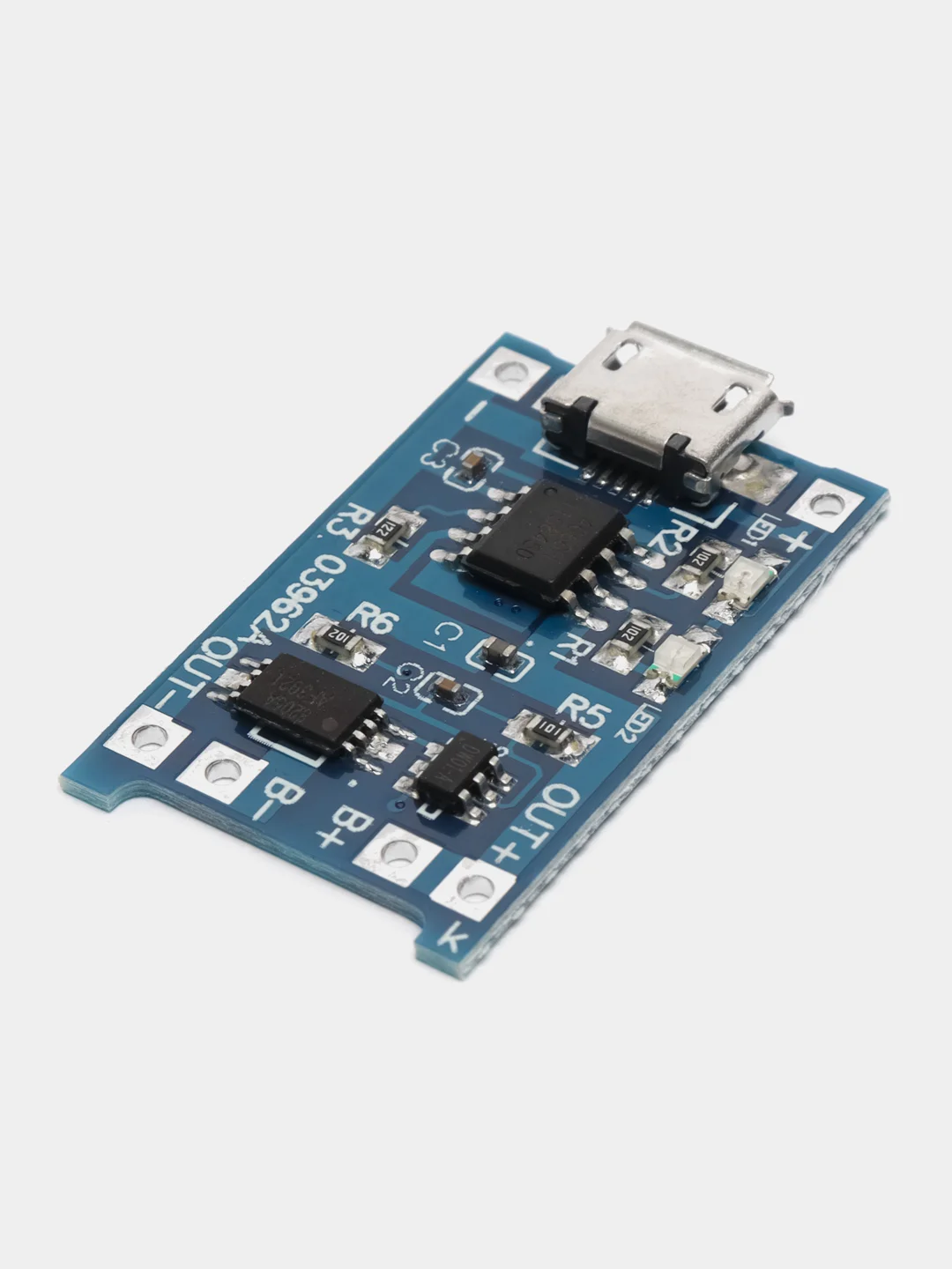 2шт. Модуль для зарядки литиевых аккумуляторов, 5V 1A, с контроллером, Micro USB