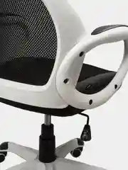 Кресло офисное BRABIX PREMIUM Genesis EX-517, пластик белый, ткань/экокожа 531573