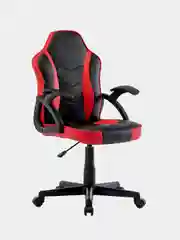 Компьютерное игровое офисное кресло (стул) Brabix Shark Gm-203, экокожа, черное/красное