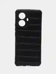 Черный чехол для Realme 10 Pro Plus (Реалми 10 Про Плюс), силиконовый, под кожу