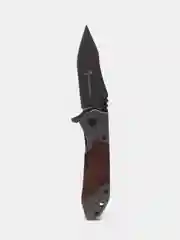 Коричневый складной нож  - X66
