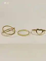 Подарочный набор колец Кольца женские набор из 3 штук колечко Кольца набор