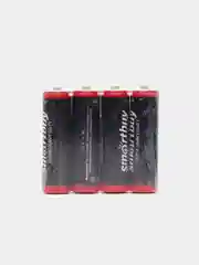 Батарейки Smartbuy R06 R03, пальчиковая АА, мизинчиковая ААА, солевая, 1, 4 штуки