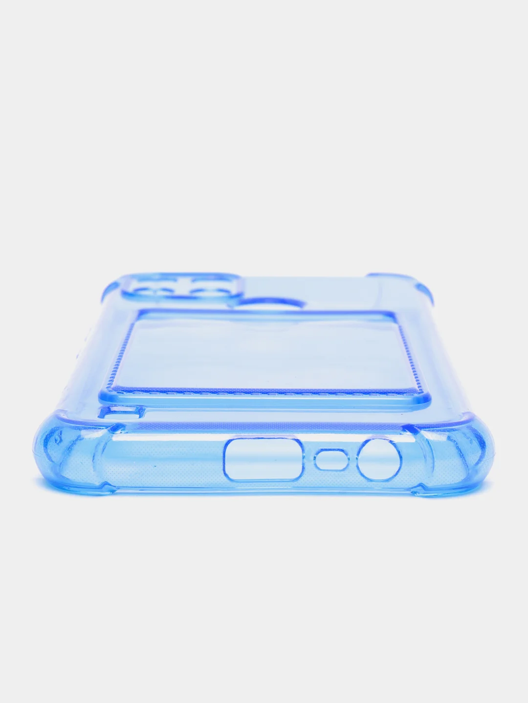 Аметистовый противоударный чехол realme C21y , кармашек для карт