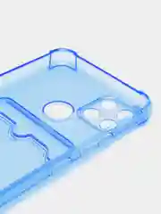 Аметистовый противоударный чехол realme C21y , кармашек для карт
