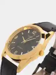 Бронзовый часы наручные женские, на кожаном ремешке