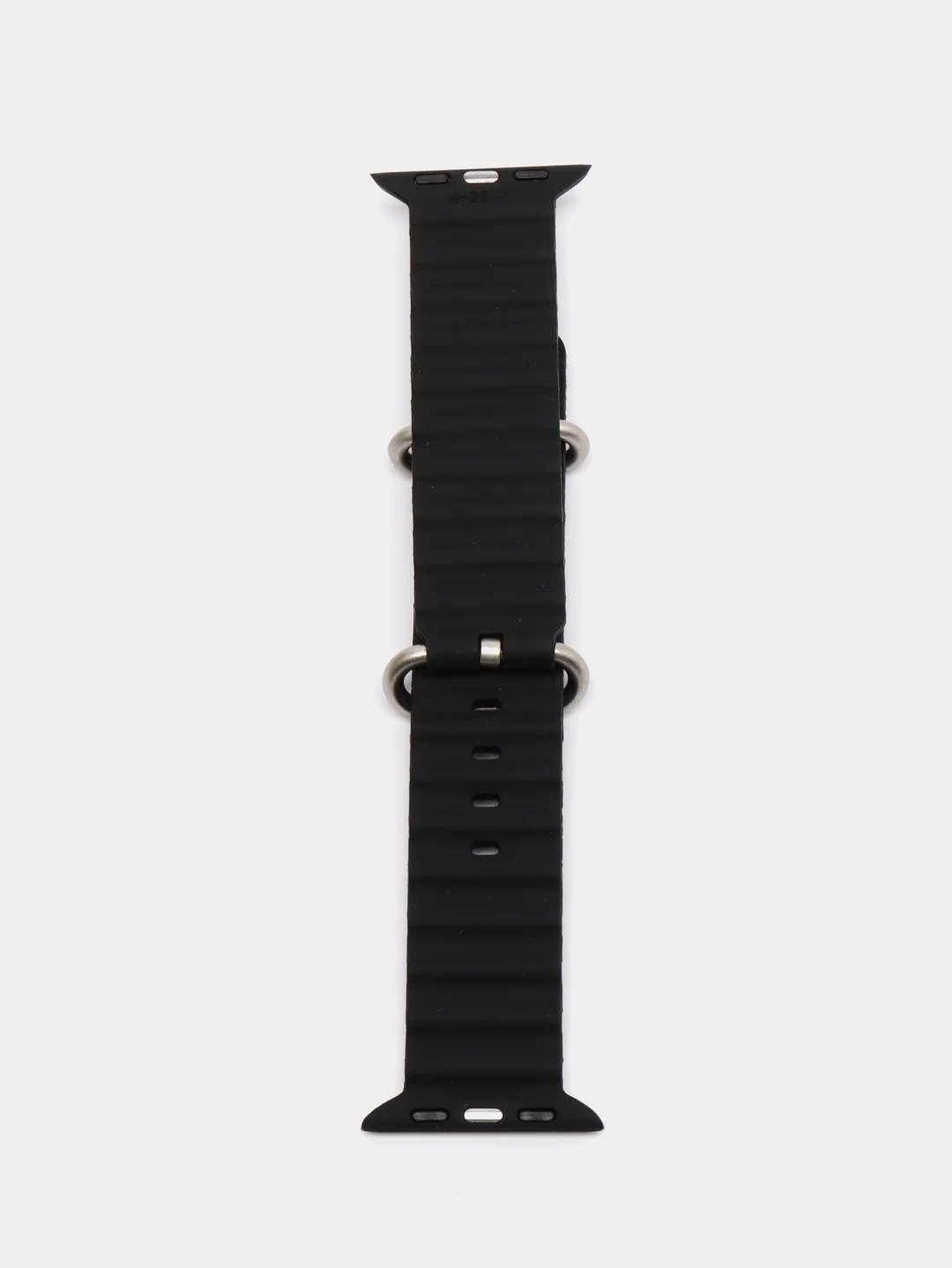 Черный силиконовый ремешок для Apple Watch 38 / 40 / 41, 42 / 44 / 45 / 49 мм