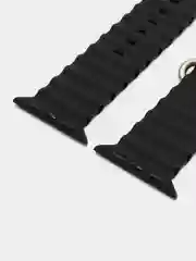 Черный силиконовый ремешок для Apple Watch 38 / 40 / 41, 42 / 44 / 45 / 49 мм