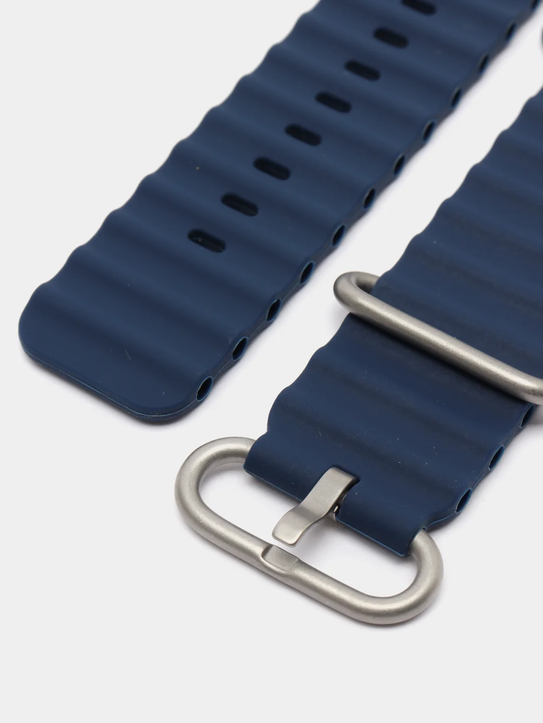 Темно-синий силиконовый ремешок для Apple Watch 38 / 40 / 41, 42 / 44 / 45 / 49 мм