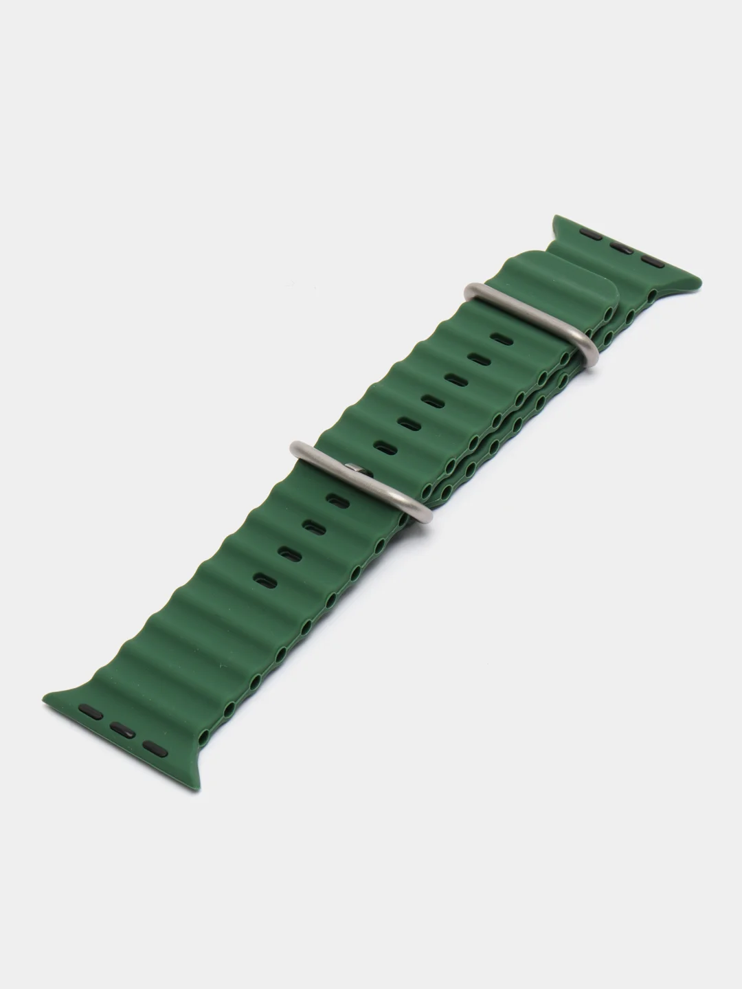Тёмно-зелёный силиконовый ремешок для Apple Watch 38 / 40 / 41, 42 / 44 / 45 / 49 мм
