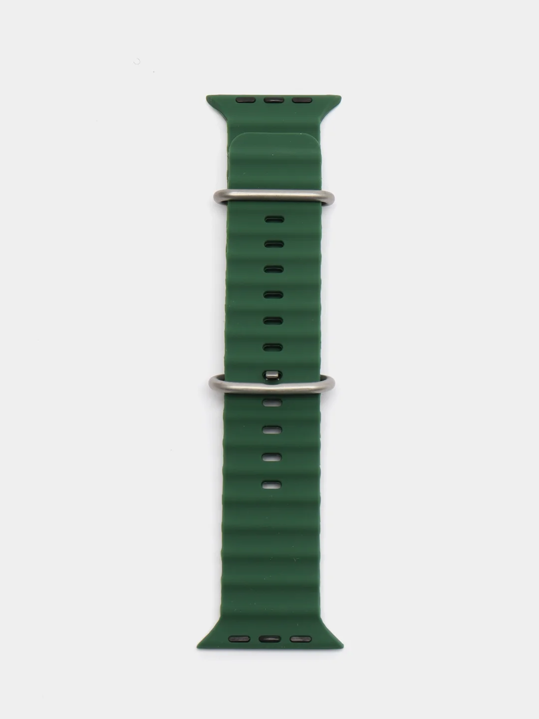 Тёмно-зелёный силиконовый ремешок для Apple Watch 38 / 40 / 41, 42 / 44 / 45 / 49 мм