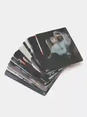 Бордовый карточки K-POP BTS, RM, Jin, Suga, J-Hope, Jimin, V, Jungkook
