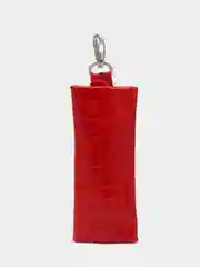 Алый ключница, натуральная кожа