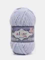 Лавандовый пряжа плюшевая Alize Velluto, микрополиэстер, 100 г, 68 м