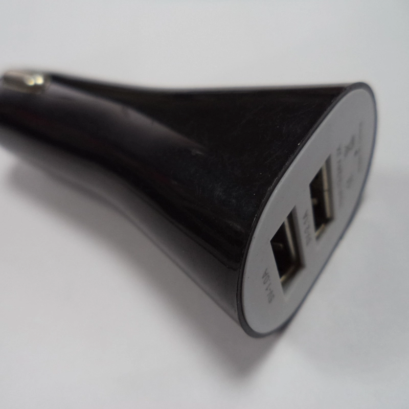 Автомобильное зарядное устройство для сотового телефона с 2USB удлиненное