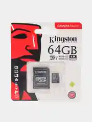 Карта памяти microSD 2-256 Gb Kingston, class 10