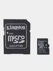 Карта памяти microSD 2-256 Gb Kingston, class 10