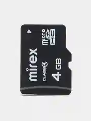 Карта памяти microSDHC MIREX Class4, 4 размера, флеш карта