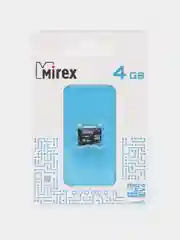 Карта памяти microSDHC MIREX Class4, 4 размера, флеш карта