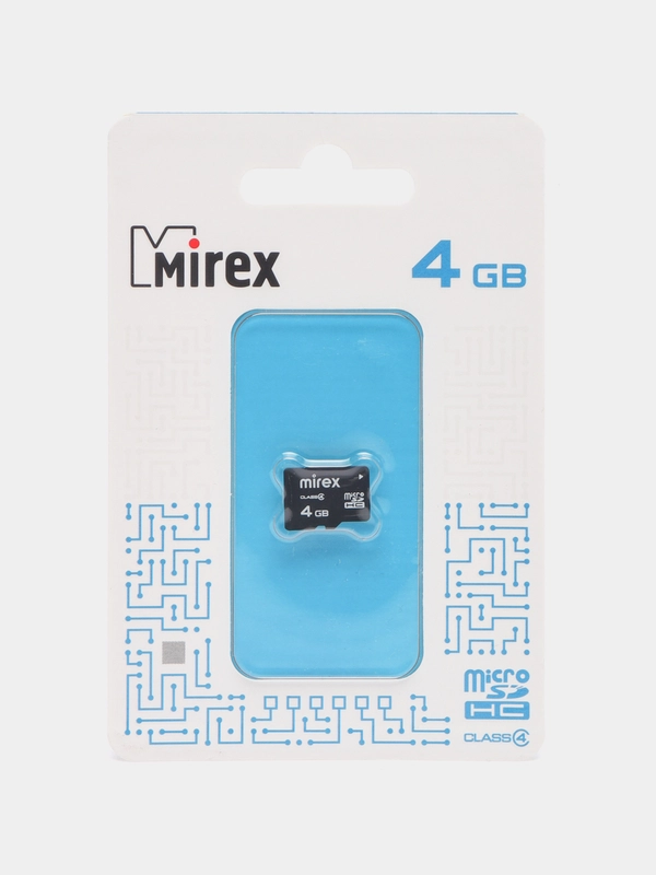 Карта памяти microSDHC MIREX Class4, 4 размера, флеш карта