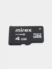 Карта памяти microSDHC MIREX Class4, 4 размера, флеш карта