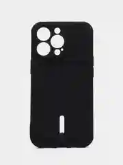 Аметистовый силиконовый чехол для iPhone 13 Pro (Айфон 13 Про) с карманом, чехол на айфон