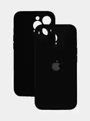 Черный чехол Silicone Case iPhone 11, 13, 14, Pro, Max, с закрытым низом, айфон, силикон кейс