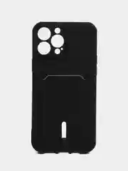 Силиконовый чехол для iPhone 13 Pro Max (Айфон 13 Про Макс) , чехол на айфон с карманом