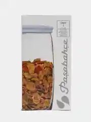 Голубой банка стеклянная, 1,5 л