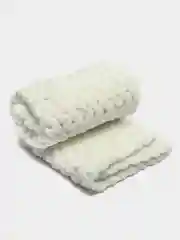 Белый плед детский плюшевый ручной вязки из пряжи Alize Puffy для новорожденных Одеяло Покрывало