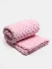 Розовый плед детский плюшевый ручной вязки из пряжи Alize Puffy для новорожденных Одеяло Покрывало
