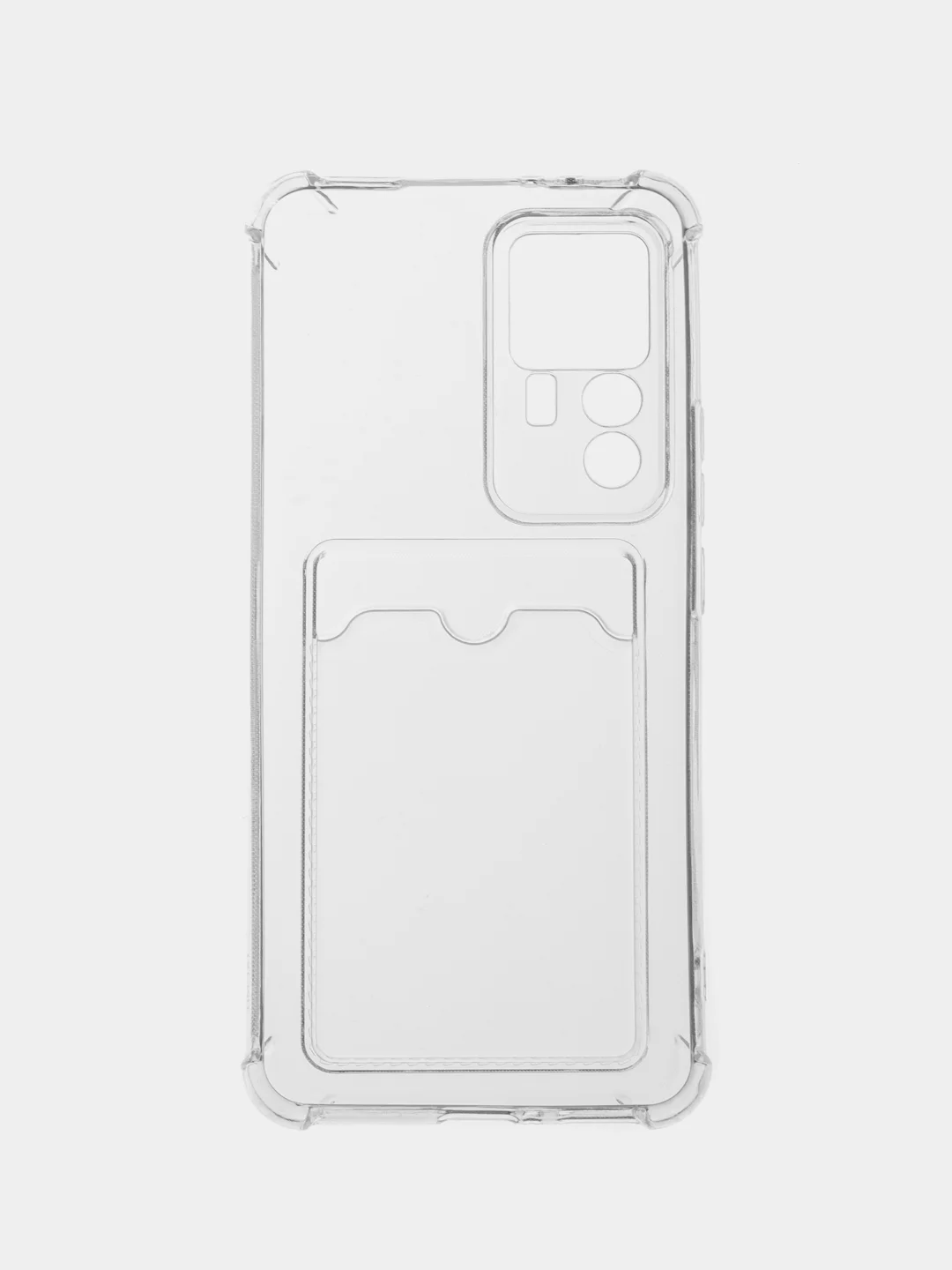Прозрачный чехол для Xiaomi 12T, 12T Pro, Redmi K50 Ultra, Сяоми 12Т прозрачный, с карманом для карты