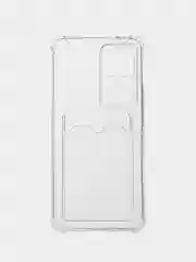 Прозрачный чехол для Xiaomi 12T, 12T Pro, Redmi K50 Ultra, Сяоми 12Т прозрачный, с карманом для карты