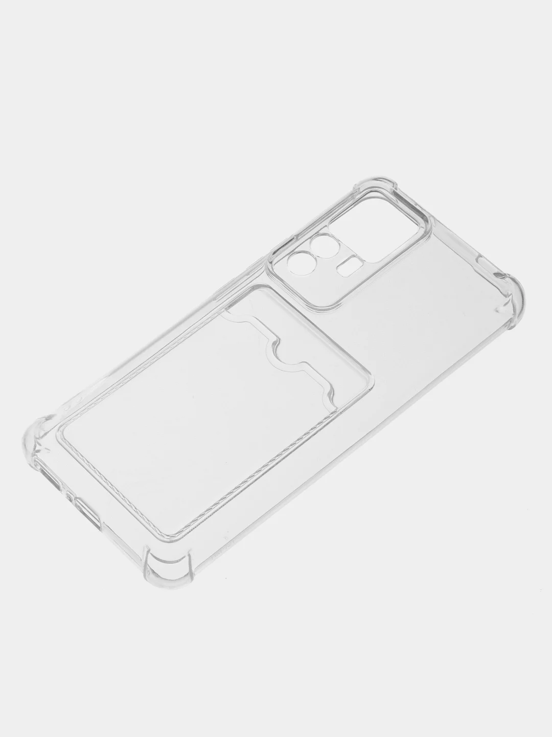 Прозрачный чехол для Xiaomi 12T, 12T Pro, Redmi K50 Ultra, Сяоми 12Т прозрачный, с карманом для карты