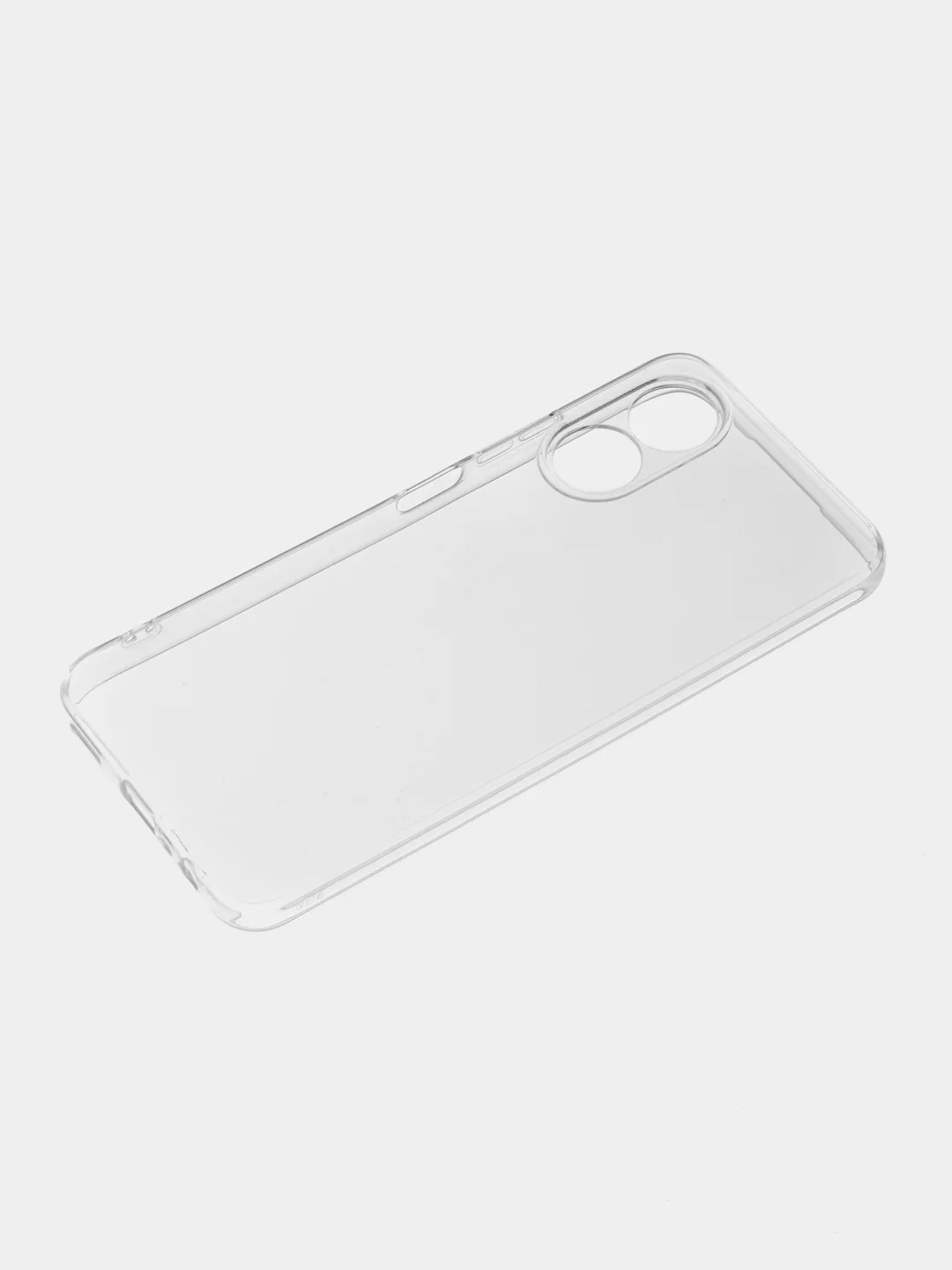 Прозрачный чехол силиконовый для Oppo A17 / A17K, Оппо А17, А17К, прозрачный, с защитой камеры