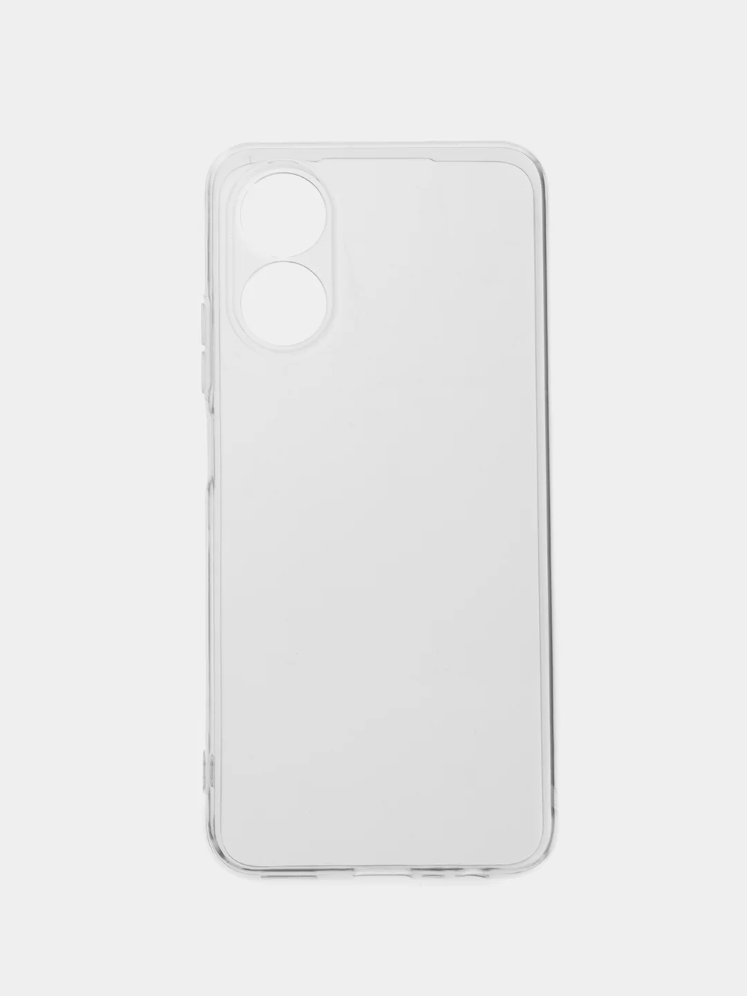 Прозрачный чехол силиконовый для Oppo A17 / A17K, Оппо А17, А17К, прозрачный, с защитой камеры