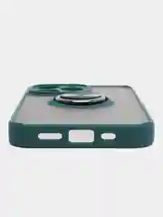Морской чехол iPhone 13, 13 Pro, пластиковый, матовый, с кольцом и цветными кнопками