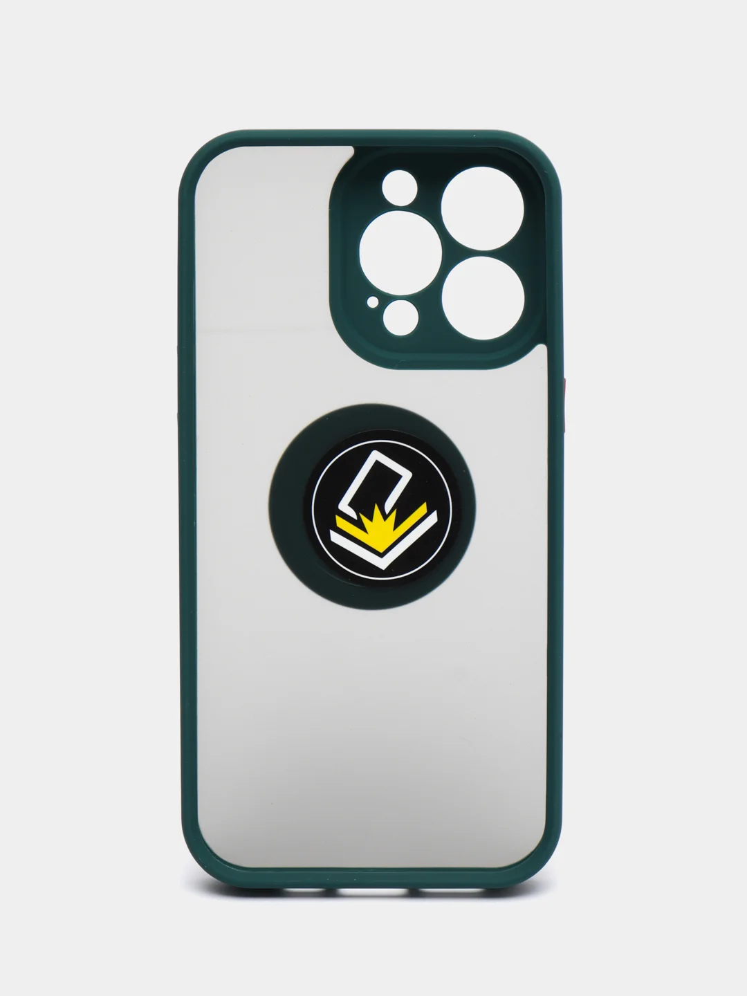Морской чехол iPhone 13, 13 Pro, пластиковый, матовый, с кольцом и цветными кнопками
