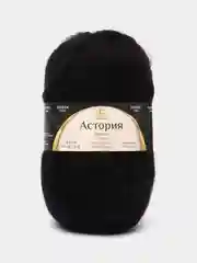 Черный пряжа Камтекс "Астория", 180 м, 50 г, хлопок 65%, шерсть 35%